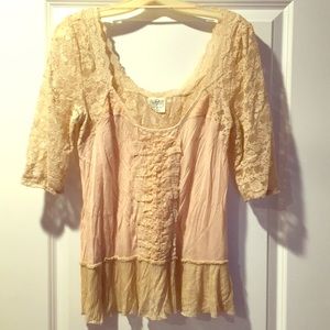 Free People laced top